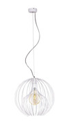 Biała druciana lampa wisząca kula - S541-Melet Lumes