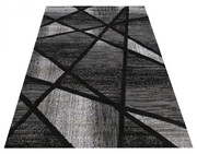 Czarno-szary geometryczny dywan - Loran Edinos