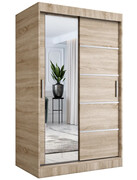 Szafa przesuwna 120 cm dąb sonoma - Ebia 3X Edinos