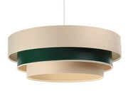 Beżowo-zielona nowoczesna lampa wisząca - S464-Darni Lumes