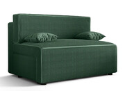 Ciemnozielona tapicerowana sofa rozkładana - Lunarox 3X Edinos