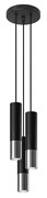 Czarno-chromowana lampa wisząca zwisy - EXX247-Oller Lumes