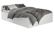 Białe pojedyncze łóżko z zagłówkiem 100x200 - Tamlin 4X Elior