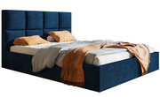 Podwójne łóżko tapicerowane 180x200 Nikos 2X - 36 kolorów + materac kokosowy Contrix Double Coco Elior