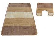 Beżowe nowoczesne dywaniki do łazienki - Amris 4X Profeos