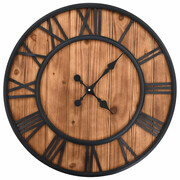 Drewniany wiszący zegar retro 60 cm - Halszka 3X Edinos