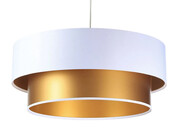 Złoto-biała lampa wisząca w stylu glamour - S420-Sted Lumes