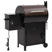 Grill na pellet z kominem czarny 104 cm - Wopo 5X Edinos