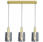 Potrójna lampa wisząca złota - K613-Arneco Lumes