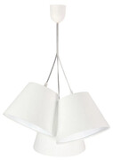 Biała nowoczesna lampa wisząca stożek - EXX67-Drima Lumes