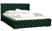 Podwójne łóżko tapicerowane 180x200 Sari 2X - 36 kolorów + materac piankowy Contrix Visco Premium Elior