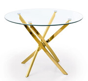 Szklany stół z okrągłym blatem - Rexel Profeos