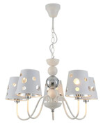 Biała nowoczesna lampa wisząca - D221-Lagun Lumes