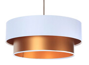 Miedziano-biała duża lampa wisząca glamour - S420-Sted Lumes