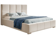 Tapicerowane łóżko z pojemnikiem 200x200 Campino 3X - 36 kolorów + materac kokosowy Contrix Double Coco Elior