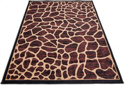 Prostokątny czarny dywan w cętki - Weryl 5X 60x100 Profeos