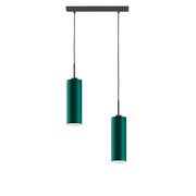 Regulowana lampa wisząca LED z czarnym stelażem - EX365-Adox - 18 kolorów Lumes