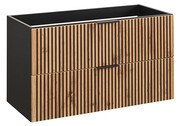 Szafka umywalkowa z lamelowym frontem 100 cm - Denila 6X Edinos