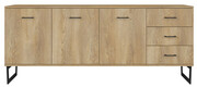 Industrialna komoda z drewna dębowego - Boliwio 5X Edinos