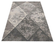 Szary geometryczny nowoczesny dywan - Vilat 160 x 220 cm Profeos