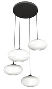 Nowoczesna lampa wisząca z mlecznymi kloszami - D175-Wanja Lumes