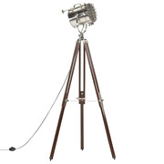 Drewniana lampa stojąca retro z regulacją wysokości - EX197-Erfis Lumes
