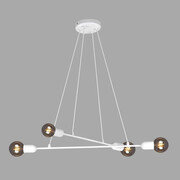 Biała metalowa lampa wisząca patyki loft - A727-Kazasa Lumes