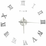 Minimalistyczny srebrny zegar 100 cm - Enakia 5X Edinos