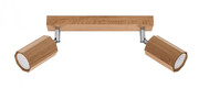 Drewniany plafon z dwoma reflektorami - S473-Bumi Lumes