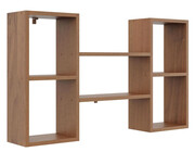 Minimalistyczna półka ścienna w kolorze orzech - Scarpi 2X Edinos