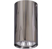 Chromowana mała lampa sufitowa tuba - S969-Mokka Lumes