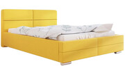 Tapicerowane łóżko małżeńskie 200x200 Oliban 3X - 36 kolorów + materac piankowy Contrix Superb Elior