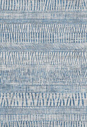 Wzorzysty niebieski dywan w stylu nowoczesnym - Izos 8X 200x300 Profeos