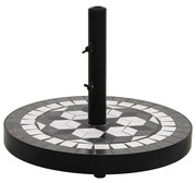 Okrągła podstawa pod parasol ogrodowy terakota + czarny - Clovis Edinos