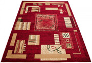 Czerwony wzorzysty dywan w retro stylu - Fendy 8X 60x100 Profeos