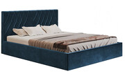 Tapicerowane łóżko 180x200 Rivoli 4X - 36 kolorów + materac lateksowy Contrix Rubber SX Elior