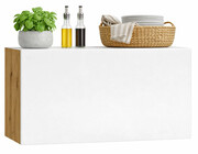Szafka na okap 60 cm dąb artisan + popiel - Orfa 22X Edinos