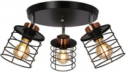 Metalowa potrójna lampa sufitowa do loftu - K102-Lorien Lumes