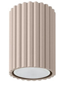 Ryflowany plafon w kolorze taupe - D286-Melson Lumes