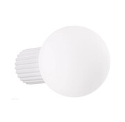 Biały nowoczesny kinkiet ryflowany - K597-Buble Lumes