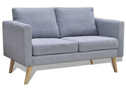 Sofa dwuosobowa Imex 2S - jasnoszara Edinos