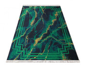Zielony dywan z motywem marmuru - Rubenso 80 x 150 cm Profeos