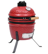 Czerwony ceramiczny grill z pokrywą - Foxie Edinos