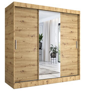 Szafa przesuwna dąb artisan 200 cm - Massi 6X Edinos