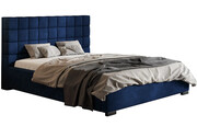 Łóżko tapicerowane 180x200 Salerno 4X - 36 kolorów + materac piankowy Contrix Superb Elior
