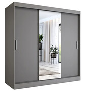 Szafa przesuwna antracyt 200 cm - Massi 6X Edinos