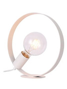 Biała lampa stołowa w stylu skandynawskim - V057-Solaris Lumes