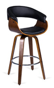 Nowoczesny drewniany hoker kuchenny w stylu loft - Octop Edinos