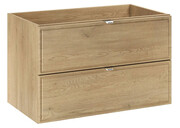 Wisząca szafka pod umywalkę z szufladami Dąb Cremona - Veridra 4X 80 cm Edinos Premium