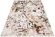 Kremowy dywan w abstrakcyjny złoty wzór glamour - Oros 11X 200x300 Profeos